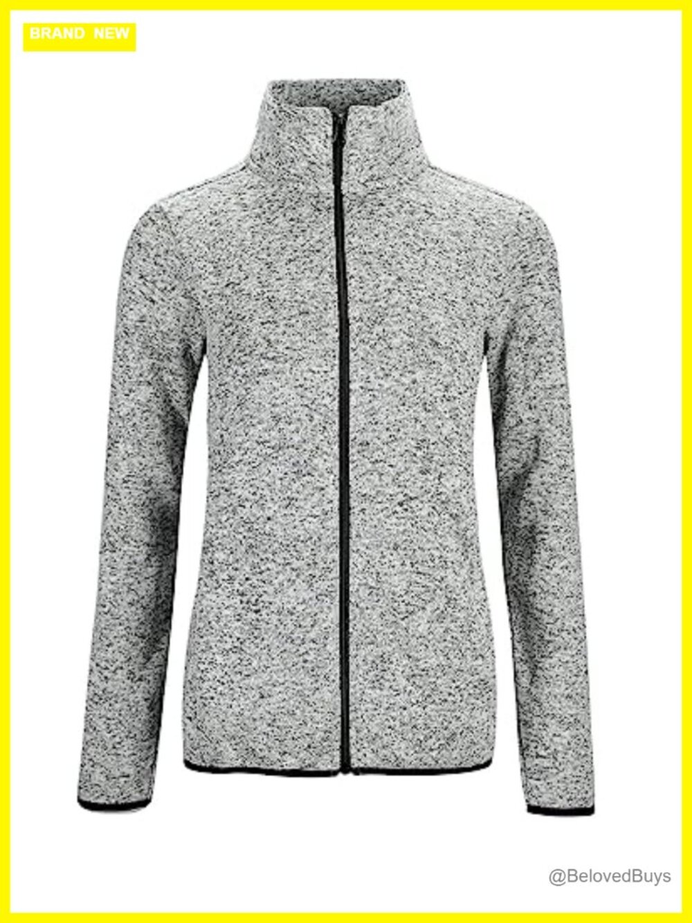 Women's Long Sleeve Fleece Zip Up Jacket with Pockets